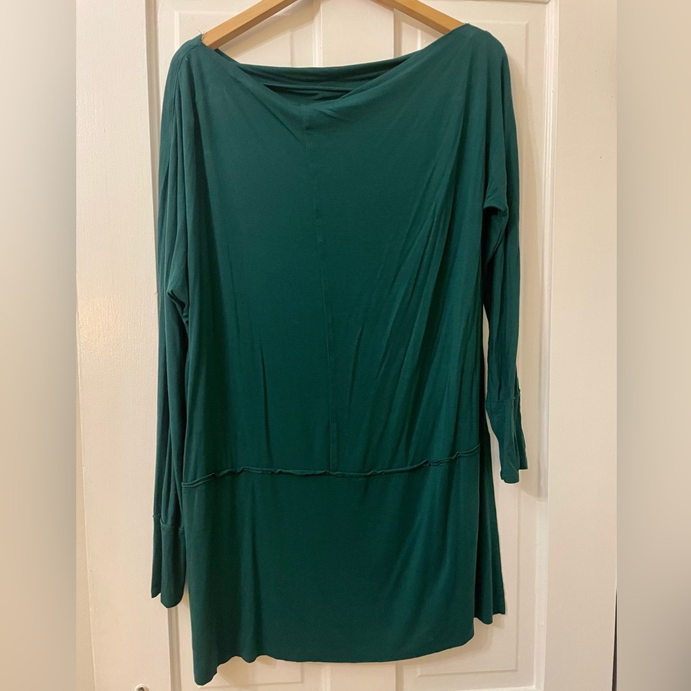 Free People Teal Green Long-sleeve Top Oversized XL